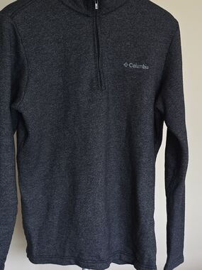 Columbia Men's Charcoal Quarter-Zip Sweater